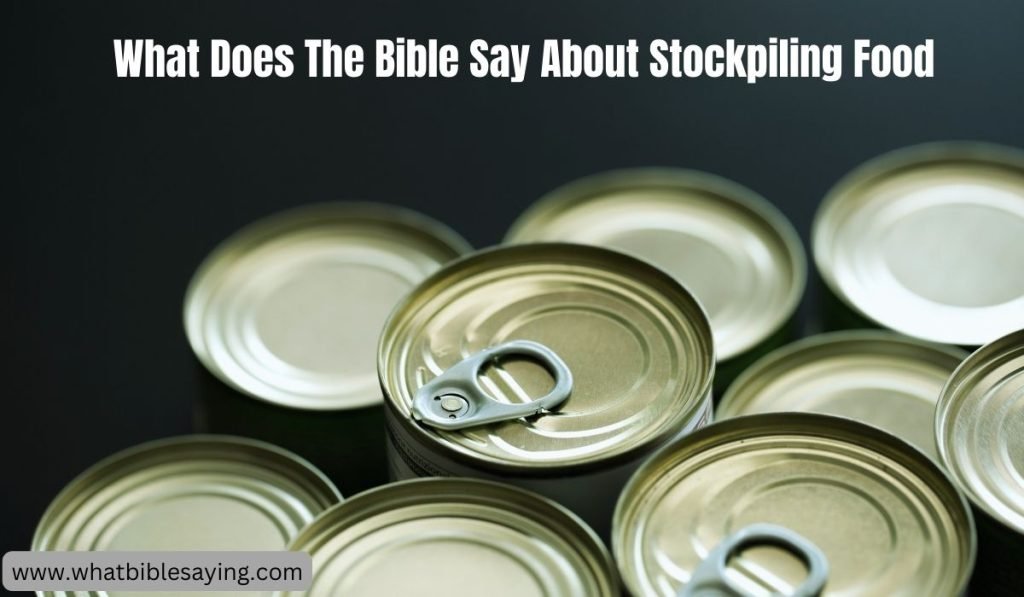 What Does The Bible Say About Stockpiling Food