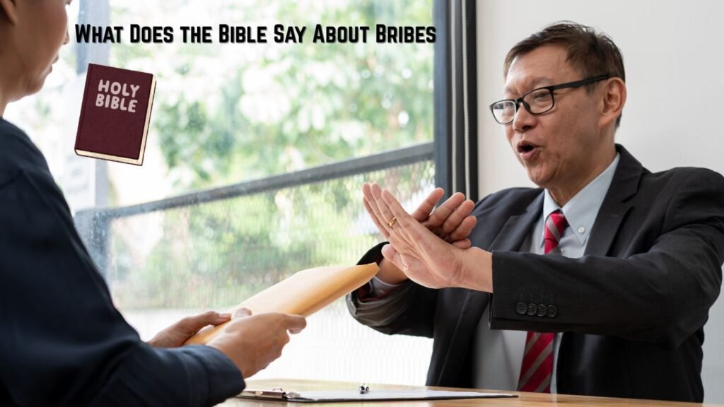 What does the Bible say about a bribe? 