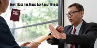 What does the Bible say about a bribe?