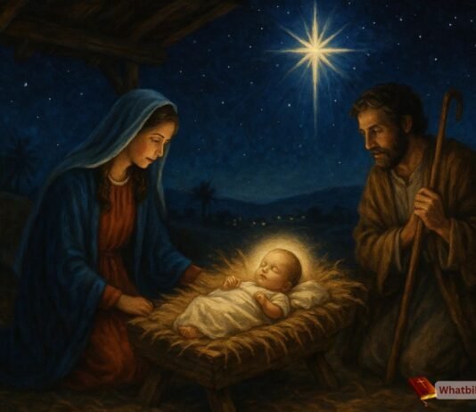 Where Is Jesus Birth Found In The Bible? Full Story & Verses Nativity scene showing Jesus' birth in Bethlehem