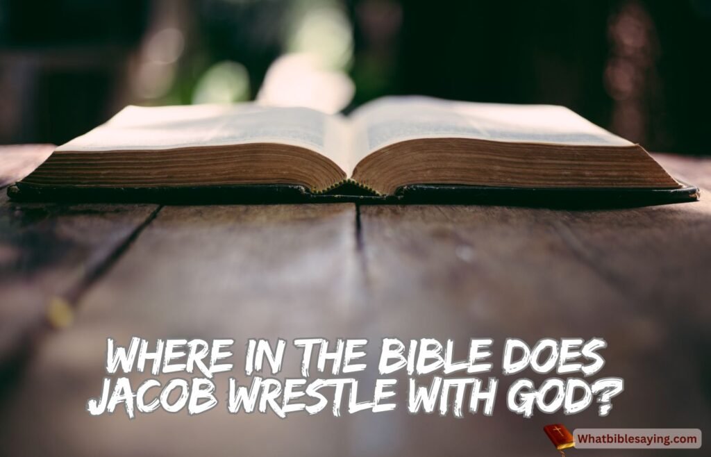 Where In The Bible Does Jacob Wrestle With God