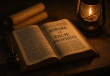 Biblical warning about false leaders and deceitful teachers in Scripture