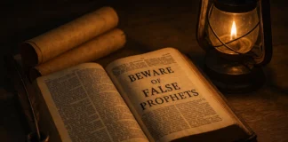 Biblical warning about false leaders and deceitful teachers in Scripture