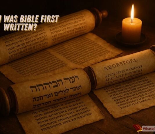 When Was Bible First Written? History & Truth Revealed Ancient Bible scrolls and manuscripts showing first written origins