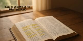Biblical meaning of cursing with scripture and spiritual guidance