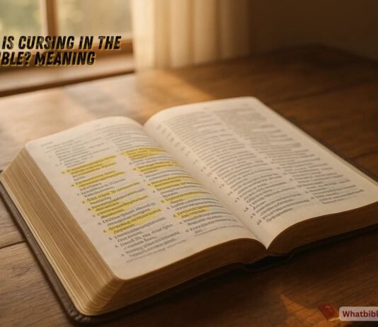 What Is Cursing in the Bible? Meaning and Truth Biblical meaning of cursing with scripture and spiritual guidance