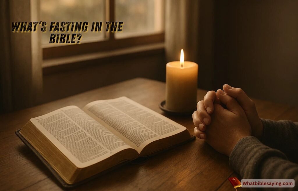 What’s Fasting in the Bible? Meaning and Practice 1 Biblical fasting explained with prayerful devotion and scripture meaning
