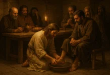 What Happened on Holy Thursday in the Bible Jesus washing disciples’ feet at the Last Supper on Holy Thursday
