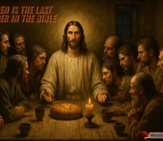 The Last Supper in the Bible showing Jesus with His disciples