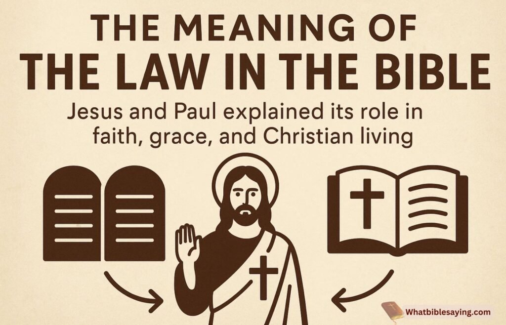 Understanding the meaning of the Law in the Bible and its role today