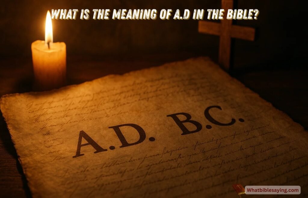 Understanding the meaning of A.D in the Bible and its history