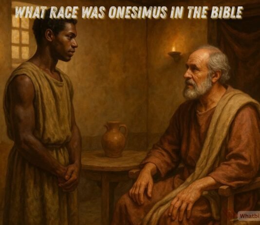 What Race Was Onesimus in the Bible Explained Biblical painting of Onesimus with Philemon in early church setting