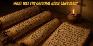 Ancient Hebrew, Aramaic, and Greek scrolls showing the original Bible languages