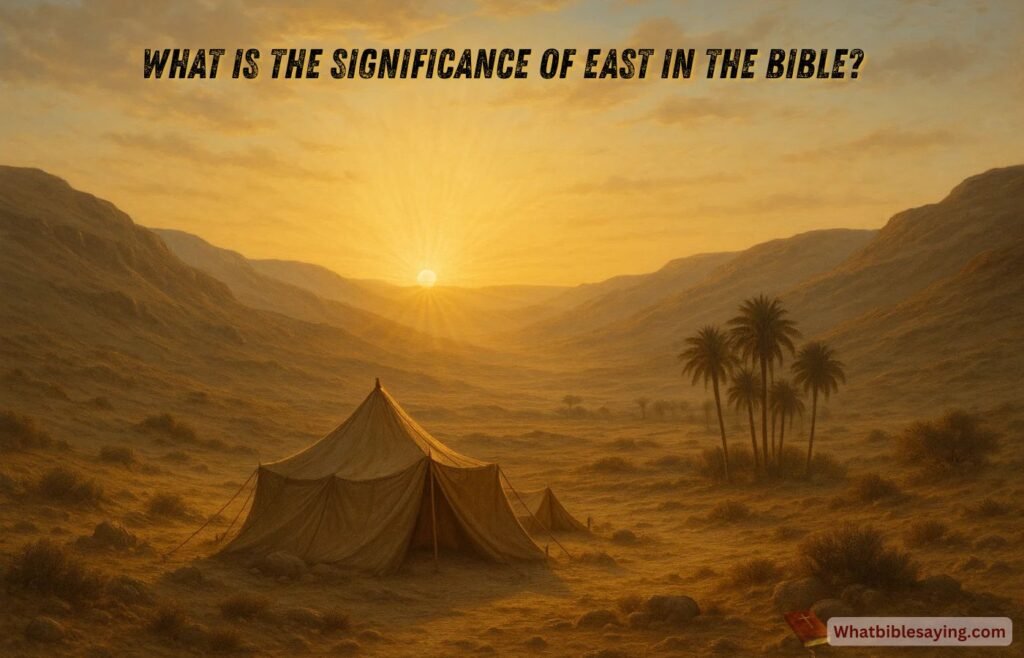 Biblical meaning and symbolism of the east direction in Scripture
