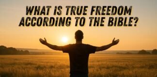 True freedom in the Bible through Christ’s love and salvation