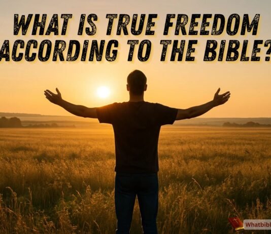 True freedom in the Bible through Christ’s love and salvation