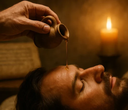 Biblical anointing explained with oil, prayer, and divine blessing