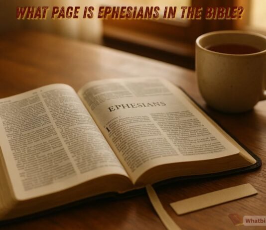 What page is Ephesians in the Bible with guide on chapters and location