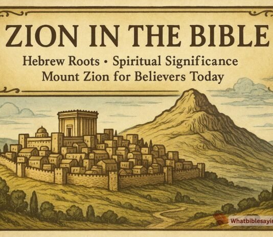 What Is Zion in the Bible? Meaning and Spiritual Truth Biblical Mount Zion with Jerusalem landscape under golden light