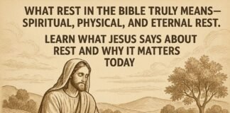 Biblical meaning of rest showing peace, faith, and spiritual renewal