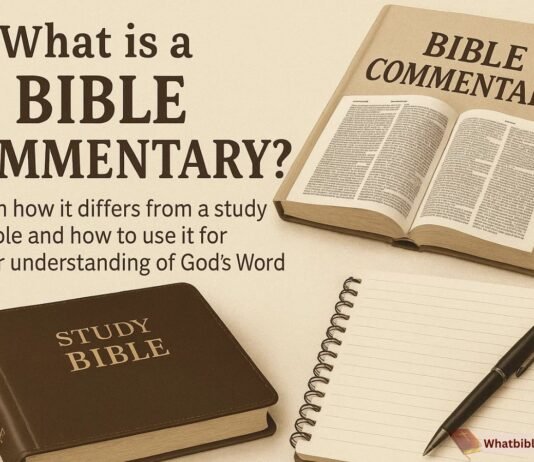 What Is Bible Commentary? Meaning, Uses & Best Guide Open Bible with handwritten notes and commentary beside it