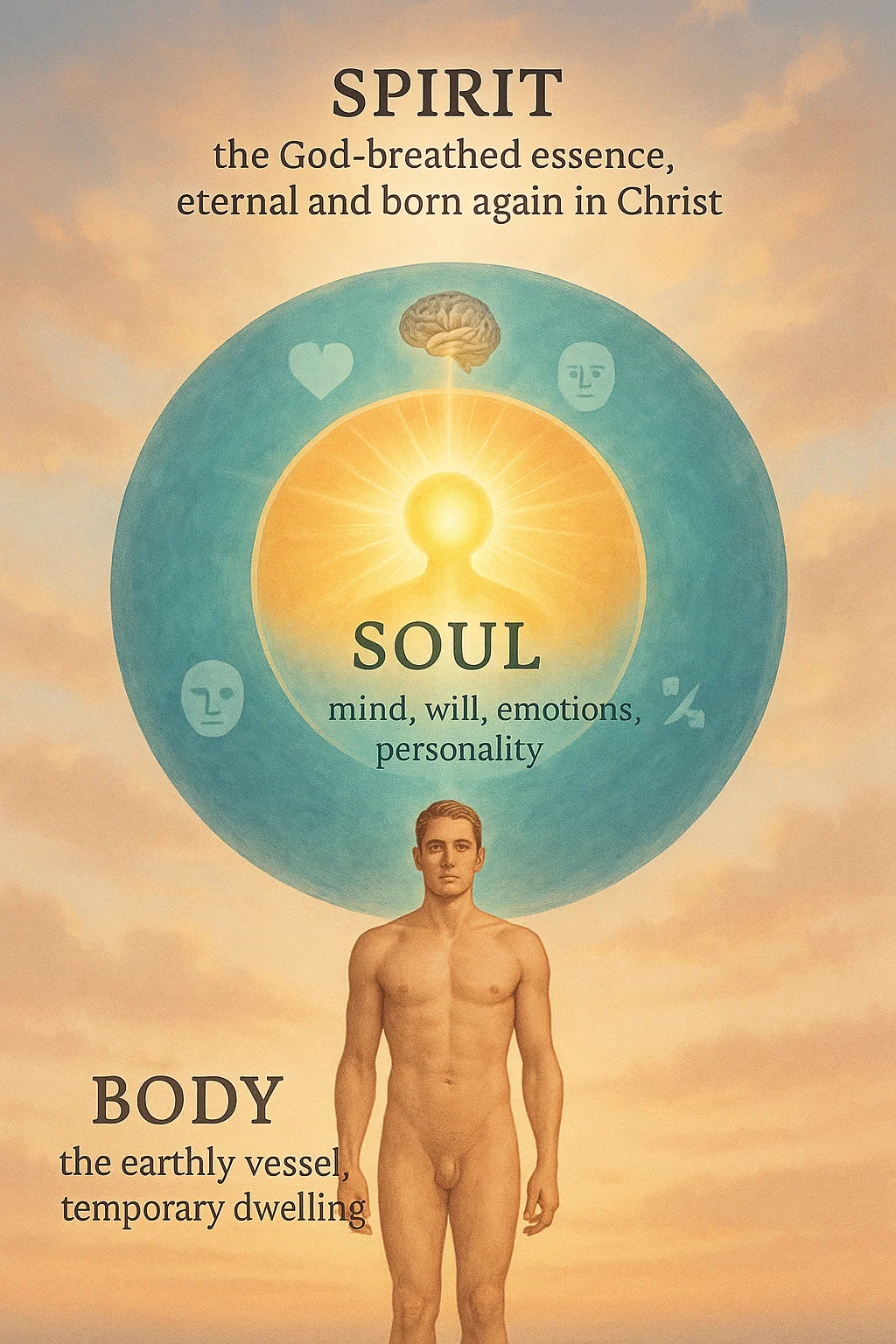 What Is The Spirit Of Man According To The Bible 2 Infographic showing body, soul, and spirit layers explained in the Bible