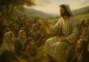 What Is The Golden Rule Bible Verse Meaning Today Jesus teaching the Golden Rule from the Bible with disciples listening