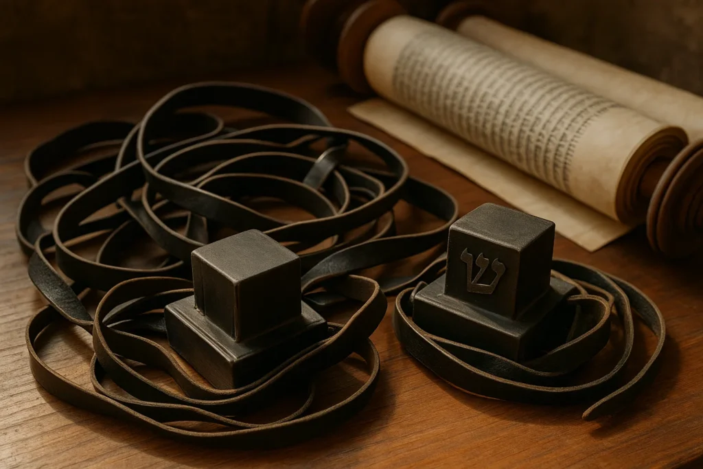 What Is Phylacteries In The Bible? Meaning & History 1 Ancient Jewish phylacteries used for prayer, as mentioned in the Bible