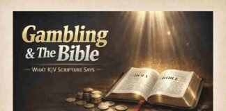 King James Bible teaching about gambling and money