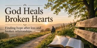 God Heals Broken Hearts Through His Love and Promises God heals broken hearts through biblical hope and comfort