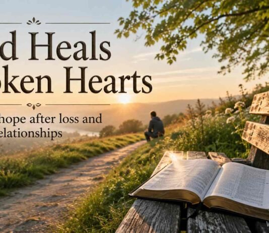 God Heals Broken Hearts Through His Love and Promises God heals broken hearts through biblical hope and comfort