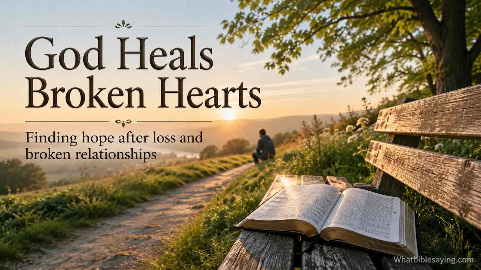 God heals broken hearts through biblical hope and comfort