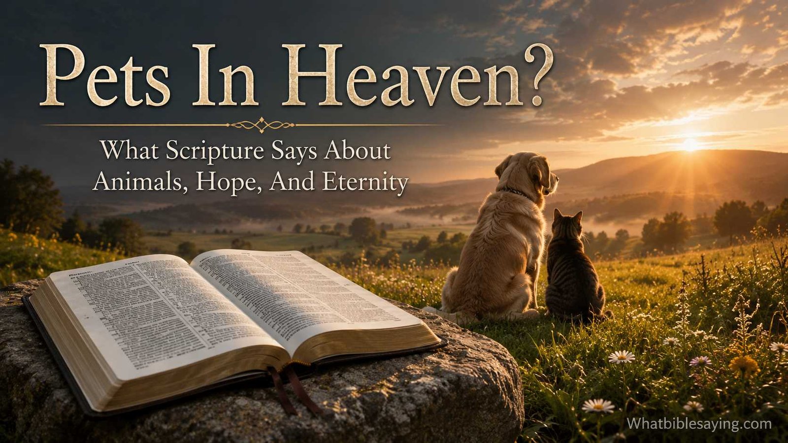 What does the Bible say about pets in heaven scene