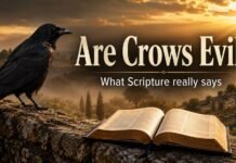 Are Crows Evil in the Bible? What Scripture Really Says Are Crows Evil in the Bible explained with an open Bible