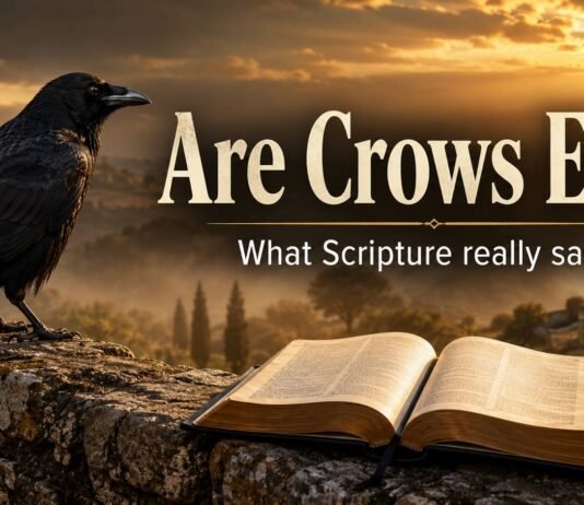Are Crows Evil in the Bible explained with an open Bible