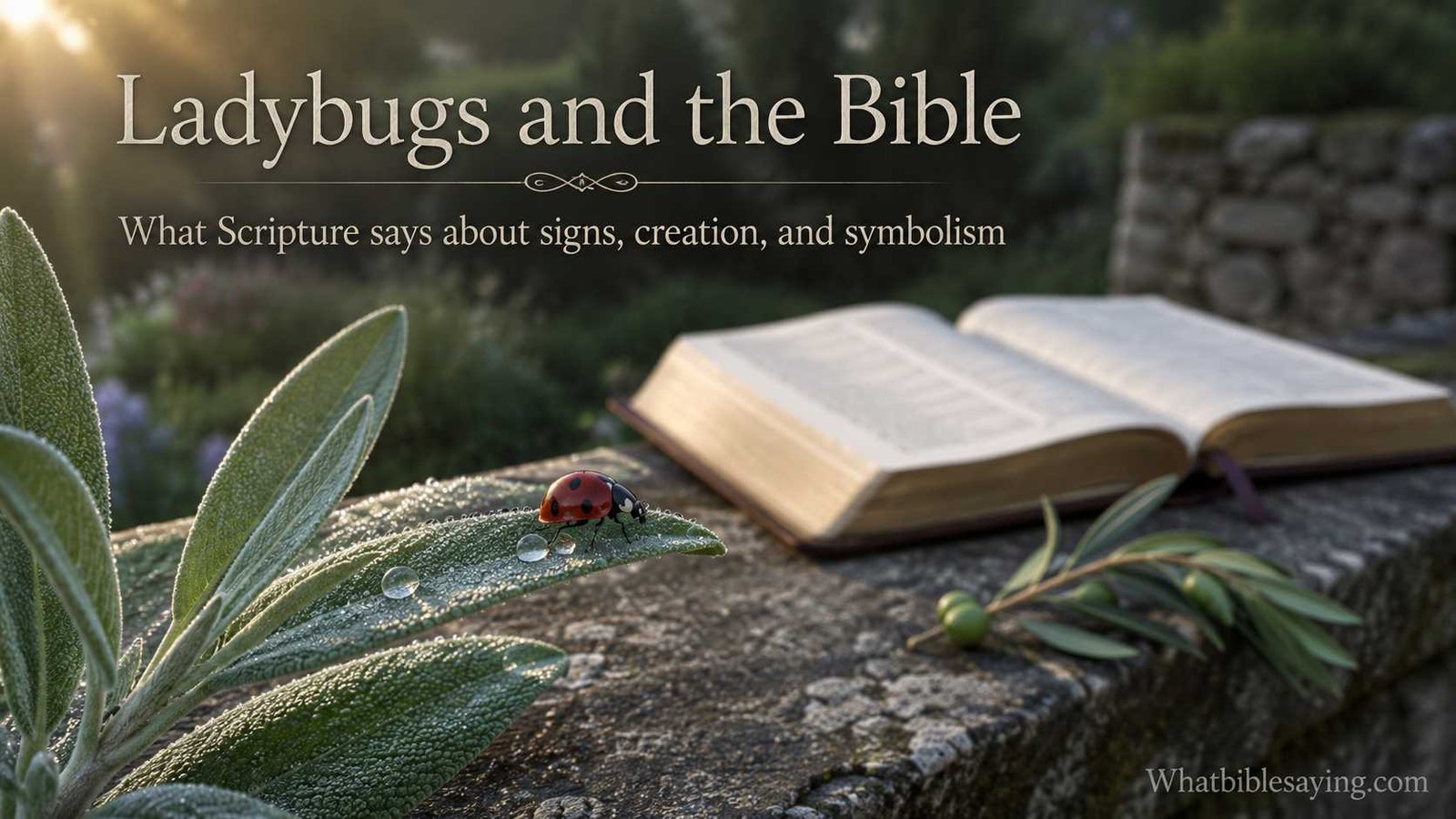 What ladybugs mean in the Bible and Christian faith