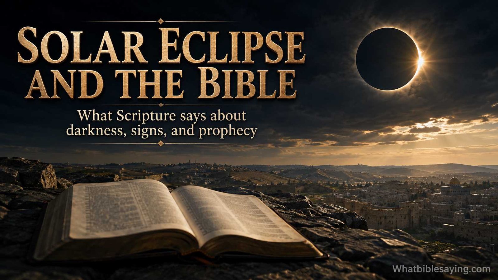 What the Bible says about the solar eclipse