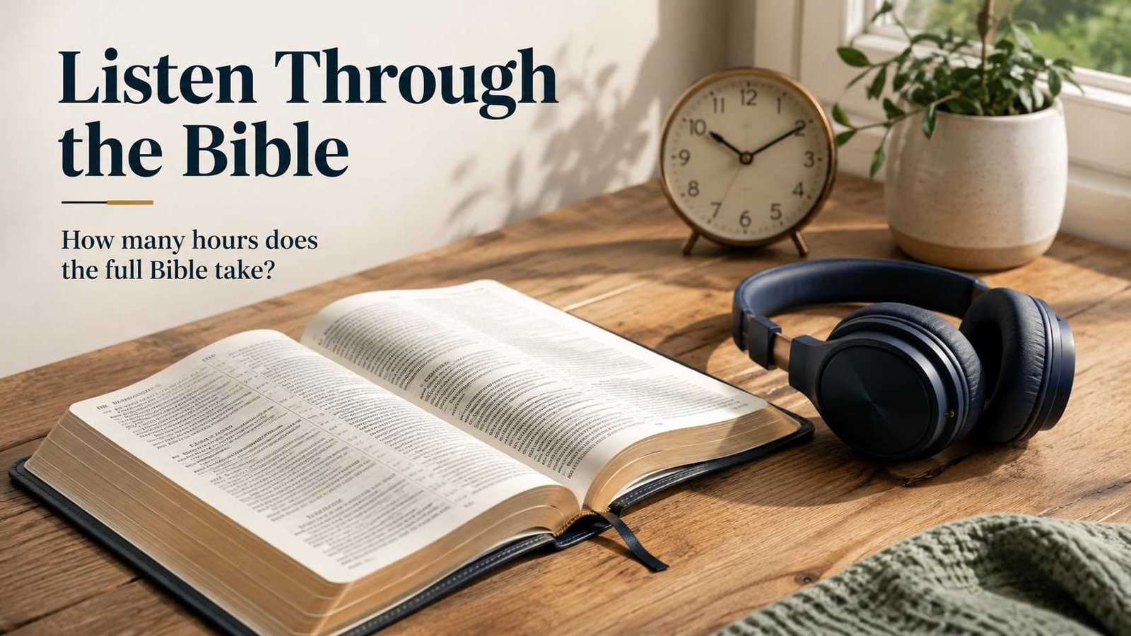 How long does it take to listen to the Bible from start to finish