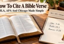 How To Cite A Verse From The Bible: MLA, APA And Chicago Examples How to cite a verse from the Bible correctly