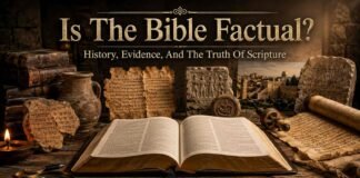 Ancient Bible showing evidence of factual history