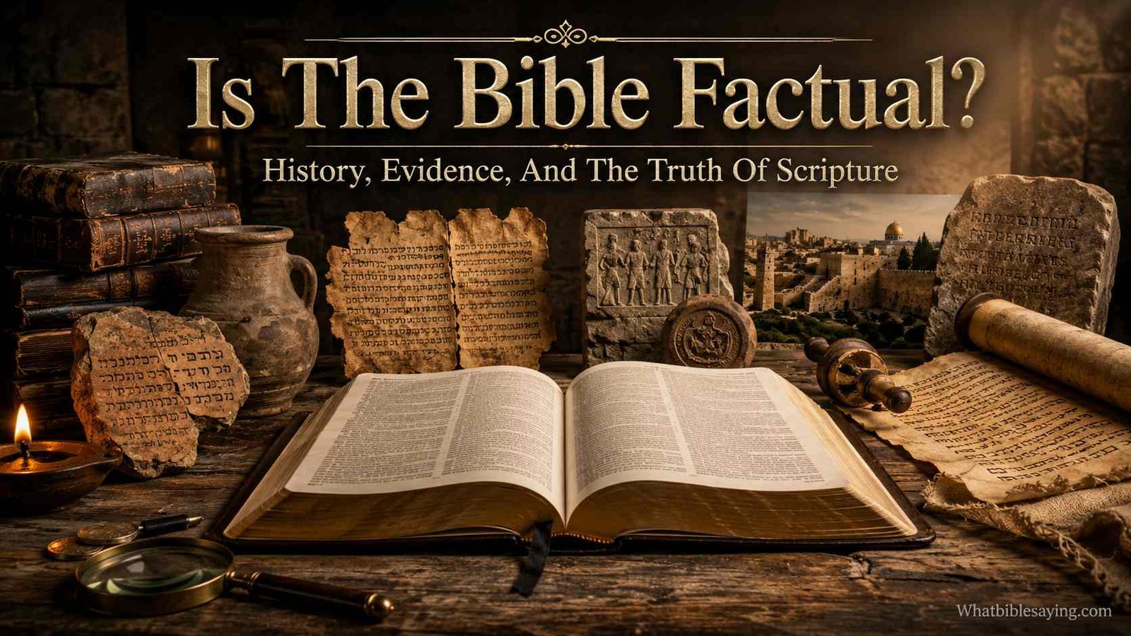 Ancient Bible showing evidence of factual history