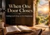 When one door closes another opens Bible verse hope