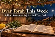 Dvar Torah This Week: Sukkot Reading, Meaning, and Reflection Dvar Torah this week with Sukkot Torah reading