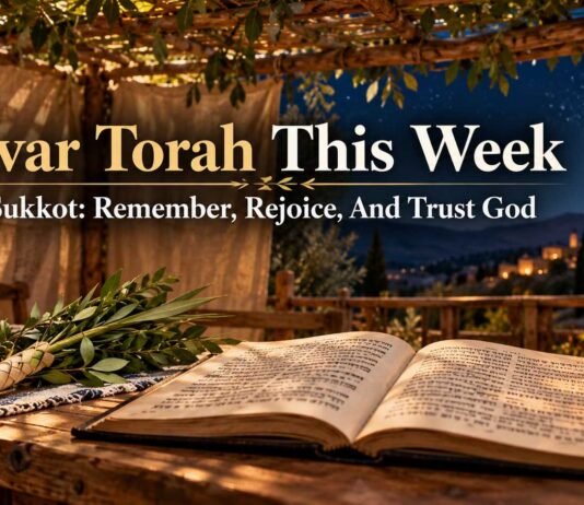 Dvar Torah this week with Sukkot Torah reading