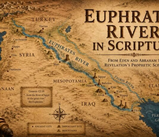 Where Is the Euphrates River in the Bible? Location and Meaning Where Is the Euphrates River in the Bible map