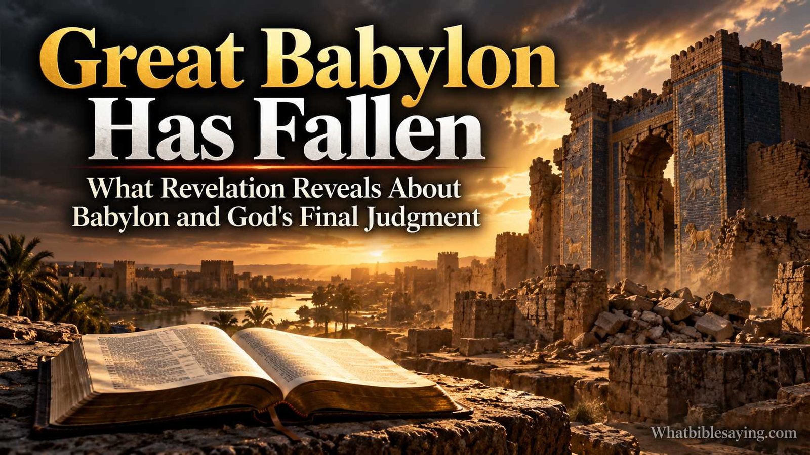 Great Babylon has fallen over ancient city ruins