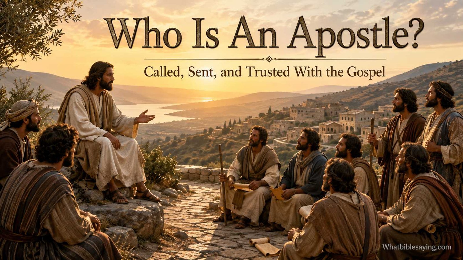 Who Is an Apostle in the Bible study scene