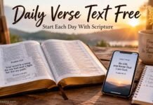 Daily verse text free Bible encouragement message