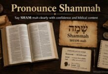 How to pronounce Shammah in the Bible clearly