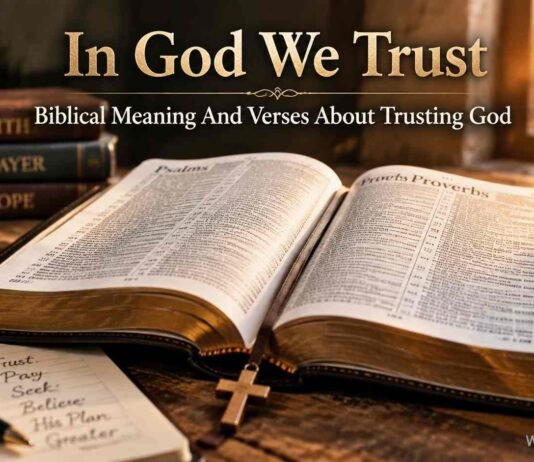 In God We Trust Bible Verse Meaning and Biblical Origins Open Bible showing verses about trusting God